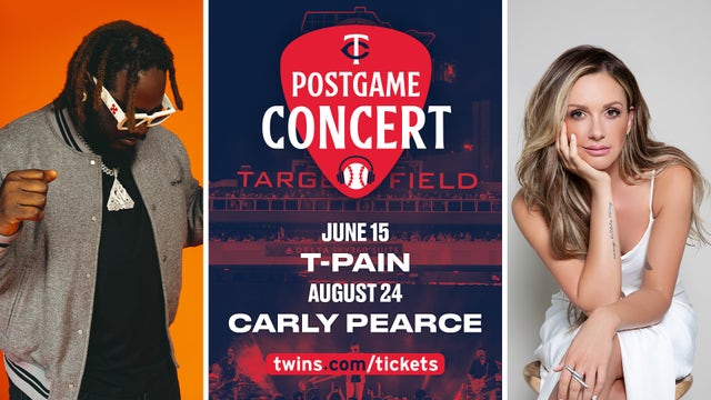 T-Pain, Carly Pearce to play Twins Postgame Concert Series
