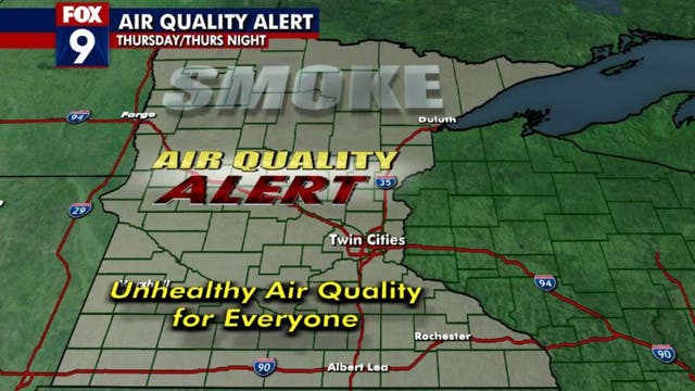 Canadian wildfire smoke leads to air quality alert across Minnesota