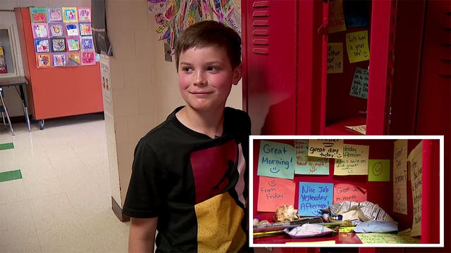 Elementary school teacher makes grade with encouraging Post-it notes for student