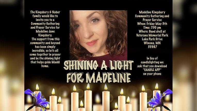 family and friends of Madeline Kingsbury are hosting a community prayer service