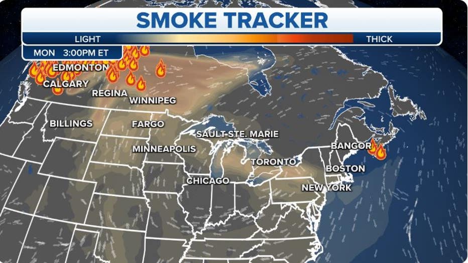 Canada Wildfires Smoke Map Today - SevenNineTwoSixThreeEightOne