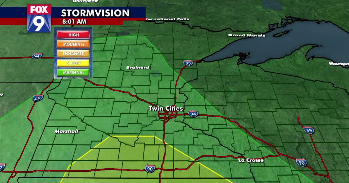 Minnesota weather: Rain, severe thunderstorms possible | FOX 9 ...