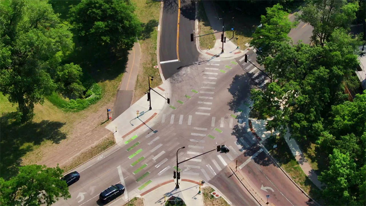 Pedestrians still getting familiar with ‘Barnes Dance’ intersection