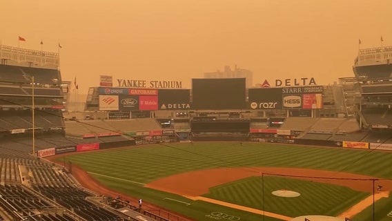New York smoke postpones Yankees game Minnesota man waited 45 years for