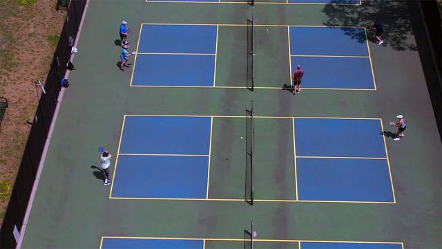 More homeowners adding backyard pickleball courts as sport's popularity spikes