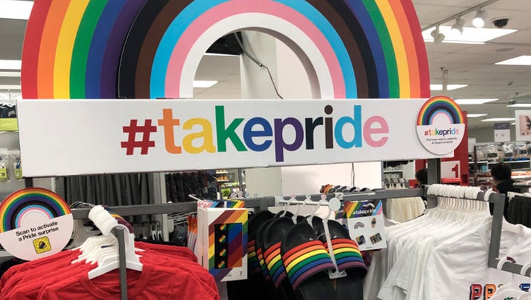 Take Pride, merchandise display, Target Store, Queens, New York. (Photo by: Lindsey Nicholson/Education Images/Universal Images Group via Getty Images)
