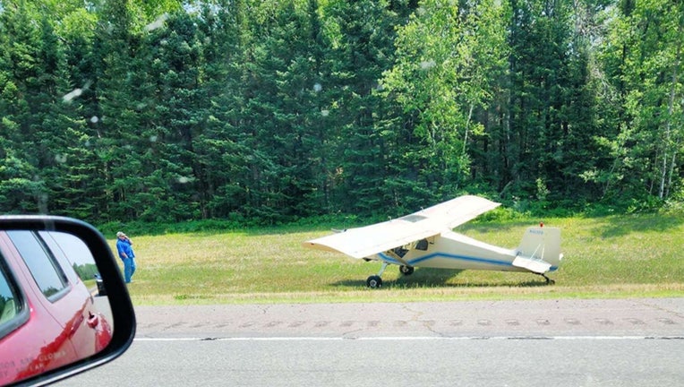 airplane emergency landing northern Minnesota