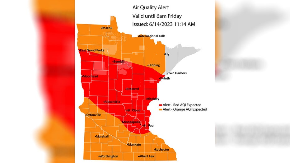 Map air quality
