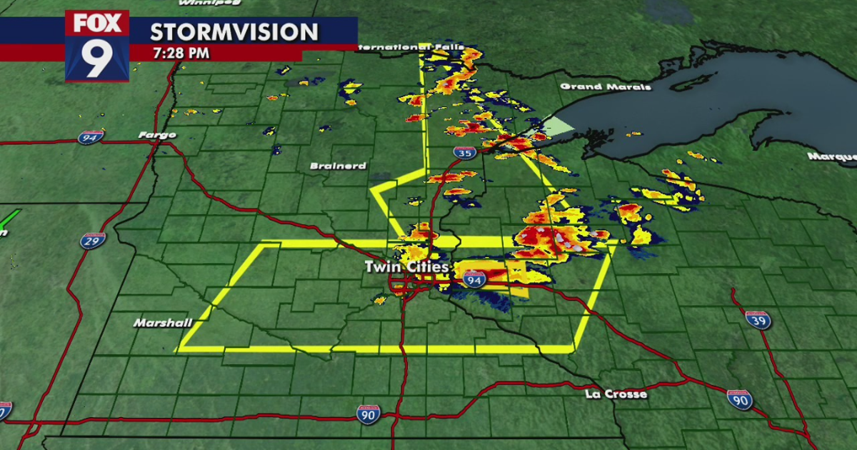Storms bringing downpours push through Twin Cities | FOX 9 Minneapolis ...
