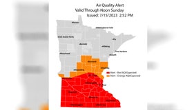 Air quality alert extended for parts of Minnesota through Sunday