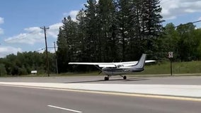 Pilot makes emergency landing on roadway in Blaine