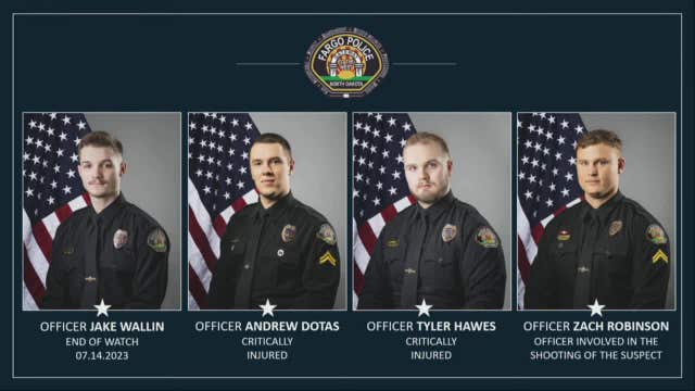 Fargo police shooting: Dramatic video footage shows ambush that killed an officer