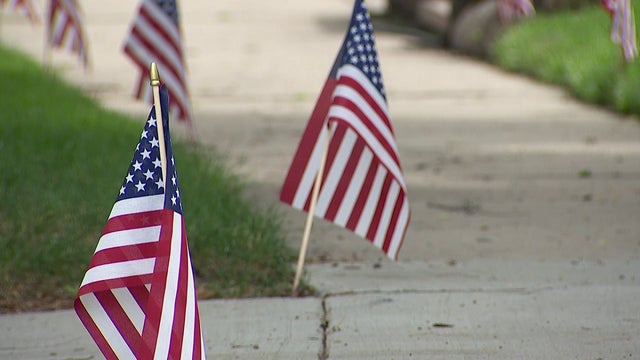 St. Paul neighborhood honors veterans with Independence Day flags