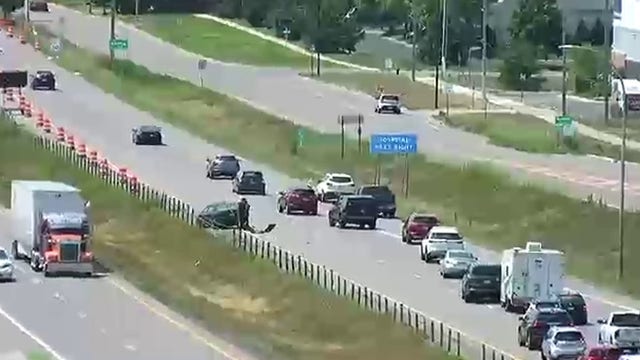 Zipper merge crash in Coon Rapids before construction zone