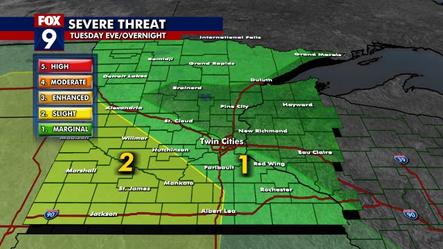 Overnight storms pushed through Minnesota