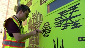 Autistic artist creates mural for St. Paul’s Creative Arts Zone