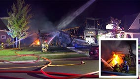 8 people escape as crews battle 3-alarm fire in Lakeville