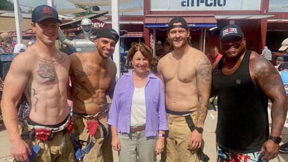 Minnesota politicians are thirsty for firefighters at the State Fair