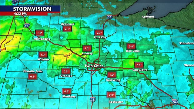 Minnesota weather: Some spots see 4+ inches of rain
