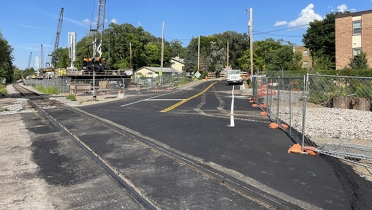 Construction at the Cedar Lake Parkway (Image courtesy of the Met Council)