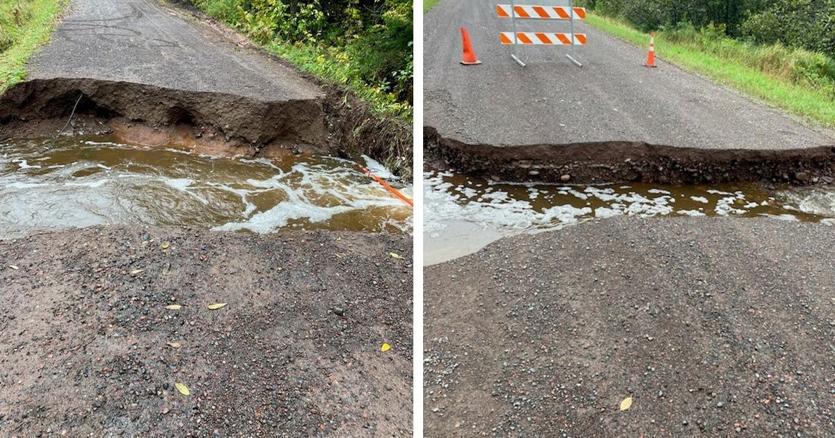 Heavy rains wash out roads near Duluth | FOX 9 Minneapolis-St. Paul