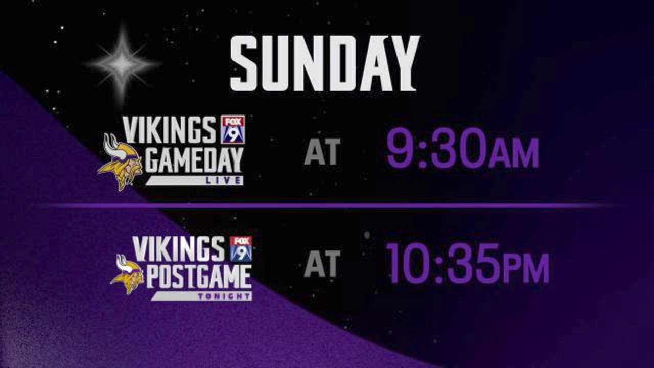 Vikings-Bucs: How to watch Vikings Gameday Live on FOX 9