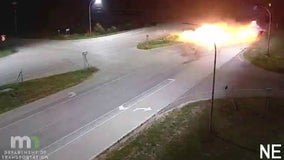 Driver survives fireball crash near Owatonna