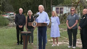 'As long as it takes': Biden visits Florida, delivers remarks following Hurricane Idalia destruction