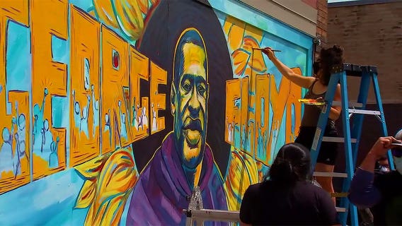 George Floyd’s murder shook the country. Can his mural help it heal?