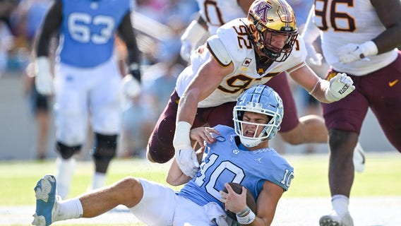 Gophers can't stop Drake Maye in 31-13 loss at North Carolina, fall to 2-1
