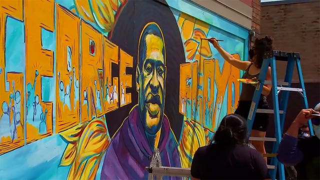 George Floyd’s murder shook the country. Can his mural help it heal?