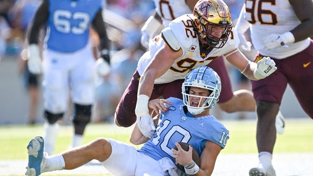 Gophers can't stop Drake Maye in 31-13 loss at North Carolina, fall to 2-1