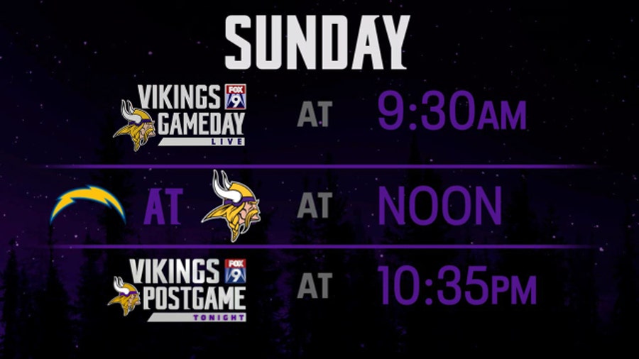 show me the vikings schedule