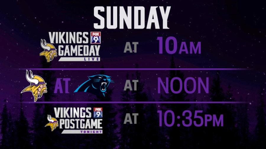 what time is the vikings game tomorrow
