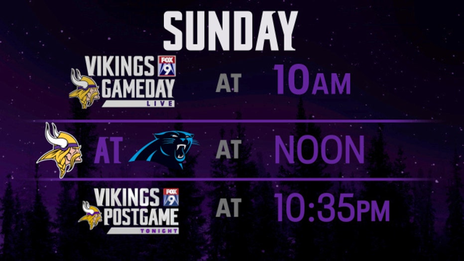 How to watch Minnesota Vikings vs. Carolina Panthers on Oct. 1 on