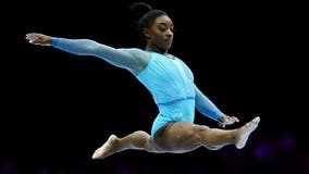 Simone Biles shines as US dominates world gymnastics championships in Belgium