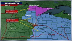 Frost advisory in effect for parts of metro overnight