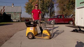 This Minnesota man turned a shopping cart into a go-cart