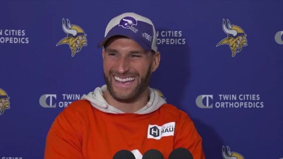 Vikings QB Kirk Cousins takes family to Twins playoff win