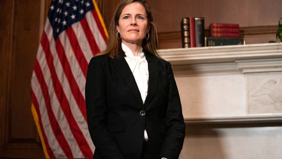Supreme Court Justice Amy Coney Barrett speaks at University of Minnesota