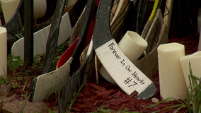 Adam Johnson’s number retired during ceremony in Hibbing