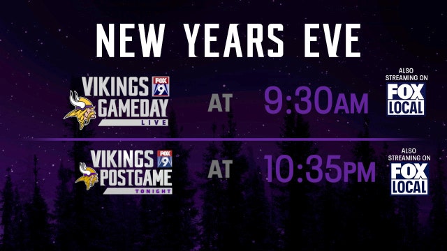 Vikings-Packers: How to watch Vikings GameDay Live on Sunday, Dec. 31