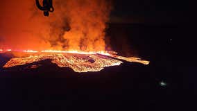 Iceland volcano erupts again: See photos, video of lava flowing toward nearby town