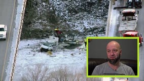 Truck crash, icy river rescue: 'It looked like a bomb went off'