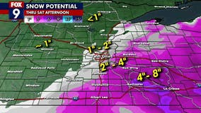 Minnesota weather: How much snow is expected Friday night, Saturday morning