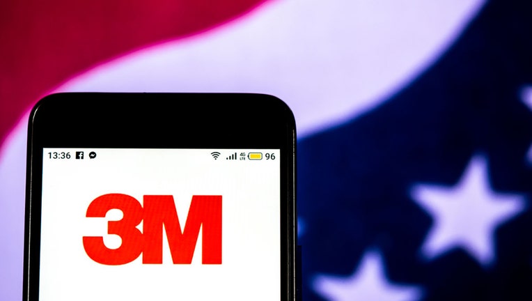FILE - In this photo illustration, the 3M Company, formerly known as the Minnesota Mining and Manufacturing Company logo seen displayed on a smartphone. (Photo Illustration by Igor Golovniov/SOPA Images/LightRocket via Getty Images)