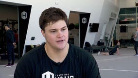 Top OL prospect Joe Alt trains in MN for NFL Combine