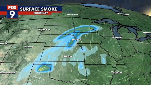 Wildfire smoke from Texas moves into Minnesota Thursday