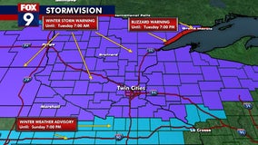 MN weather: Timeline of what to expect with Sunday's snow