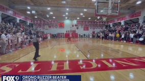 Nolan Groves half court buzzer beater sends Orono to state basketball tournament